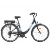 LIBERTY e-STRADA 6spd zadný motor Farba rámu:: Čierna, Predná vidlica: S odpruženou vidlicou, Veĺkosť batérie :: Li-Ion 36V/17,5Ah-90km