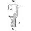 RMS adaptér na spätné zrkadlo 121850170 M10 LH - M8 RH