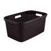 Kôš Curver® STYLE 45L, tmavohnedý, 59x27x38 cm, na bielizeň, prádlo