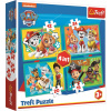 Puzzle Labková patrola: Šťastný tím 4 v 1 (12, 15, 20, 24 dielikov) 5900511343465