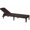 Záhradné lehátko - Jaipur Rattan Brown Pool Terrace Couch (Jaipur Rattan Brown Pool Terrace Couch)