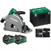 HiKOKI Náradie - 36V AKU ponorná píla 165 mm, 2x aku 2,5 Ah Li-Ion, nabíjačka C3606DPAWVZ