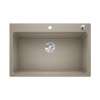 Blanco Etagon 8 - Silgranitový drez, 78x51 cm, s pojazdmi, InFino, tartufo 525184