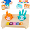 DREVENÁ MONTESSORI PUZZLE HRA PRE TRÉNING MOZGU MATEMATIKA VZDELÁVANIE