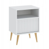 Bývaj s nami SK, BIEBER nočný stolík 1S, biela LTD