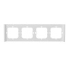 Frame for M5 80 smart wall switch 4-way quadruple SONOFF M5-4C-80-FW (white)