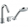 Hansgrohe Logis Trojotvorová vaňová okrajová batéria, chróm 71310000