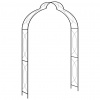 vidaXL Záhradná pergola čierna 150x34x240 cm železná - Čierna - 14054-155720