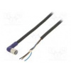 Připojovací kabel M8 PIN 3 úhlový 5m zástrčka 0,5A -10÷65°C