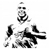 CUKROVÁ TLAČ Opłatek na Tort Cukrová hmota Potlač Ronaldo Nazario + MENO