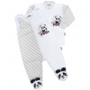 Dojčenská súprava New Baby Panda - 56 , Sivá