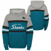 Detská mikina San Jose Sharks NHL Head Coach Hoody Veľkosť: Detské S (6 -