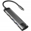 Multifunkční adaptér 5 v 1 Natec FOWLER GO HUB 2X USB 3.0 HUB, HDMI 4K, USB-C PD, RJ45 NMP-1985