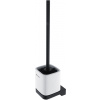 Nimco MAYA WC kefa s držiakom, biela keramika/čierny mat MAC 29094KN-90