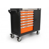 Dílenský vozík na nářadí, 7 zásuvek + skříňka - BJC