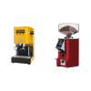 Gaggia Classic E24 BC, yellow + Eureka Mignon Specialita Smart, CR ferrari red