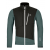 ORTOVOX Pánska bunda FLEECE GRID JACKET dark arctic grey - šedá/čierna Veľkosť: XL