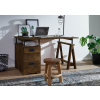Bighome - Písací stôl mango 140x78x80 hnedý lakovaný IRON