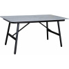 ROJAPLAST Záhradný stôl, hliníkový EDINBURGH, 140 × 80 cm