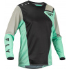 dres KINETIC JET, FLY RACING - USA 2023 (čierna/mentolová/šedá, vel. 2XL)