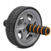 Koliesko na cvičenie GymBeam Ab Wheel dvojité sivé tvrdé 29 cm