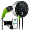 Qoltec Nabíjecí stanice pro elektromobily 2 v 1 Typ 2 | 22 kW | Wi-Fi | LCD | 3fázová | Wallbox | Aplikace Smart Life | RFID | 5 m