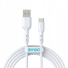 Kábel BWOO USB - USB typ C 1 m biely