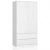 ArtAko Skriňa CLIPS S90 2D 2SZ Farba: biela/ biely lesk