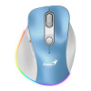 Ergo 9000S Pro Wrl mouse blue/wh GENIUS (31030039401)