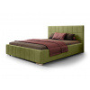Wilsondo Čalúnená manželská posteľ s úložným priestorom Lily 140x200 - svetlozelená