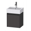 Duravit Ketho.2 Umývadlová skrinka, 44x43x34 cm, 1 dvierka, pánty vľavo, grafit mat K25070L49490000