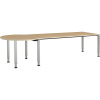 Obdĺžnikový stôl ,š x h 2000 x 800 mm, zaoblený prídavný prvok vľavo mauser