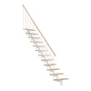 Minka STAIRS Priame modulové schodisko Style buk/biela, 304,2 cm