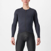 CASTELLI Cyklistický dres s dlhým rukávom zimný - FLY LS - čierna