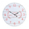 Hodiny nástenné drevené 55 cm biela