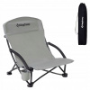 Turistická stolička s operadlom KingCamp Beach Chair šedá