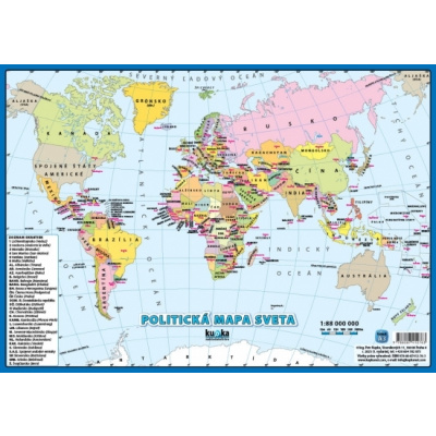 Politická mapa sveta (A3) - Petr Kupka