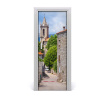 Fototapeta samolepiace na dvere mesto ulička 75x205