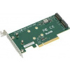 Adaptér SuperMicro 2x M.2 > PCIe (AOC-SLG3-2M2-O)