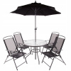 47967 Záhradný nábytok stola + 4 sedadlá + dáždnik 6el (47967 Záhradný nábytok stola + 4 sedadlá + dáždnik 6el)