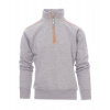 PAYPER VANCOUVER MELANGE 000012-P093 / Pánska mikina s polozipsom - melange grey/oranžová S