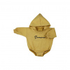 Dojčenské teplákové body s kapucňou baggy Koala Dreamer horčicová - 86 (12-18m)