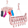 Skladací plastový Sušiak na bielizeň - ružový