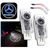 2 LED projektory na dvere s logom Mercedes Hviezda E-trieda W211 CLS W219 CDI