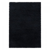 Kusový koberec Sydney shaggy 3000 black Kruh průměr 80 cm