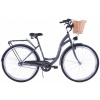 Mestsky bicykel - City Bike 28 Kozbike K3 Graphite Mat 3Biegi Basket (City Bike 28 Kozbike K3 Graphite Mat 3Biegi Basket)