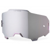 100% plexi ARMEGA, 100% (HIPER strieborné chrómové, Anti-fog)