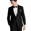 Charles Tyrwhitt Peak Lapel Tuxedo Jacket — Black - Slim fit | 52 | Štandardné
