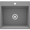Deante Momi jedno-komorový granitový drez 560x520x220, 3,5"", šedý metalický ZRM_S10A