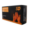 Nitrilové ochranné rukavice oranžové SD grip - L 50ks